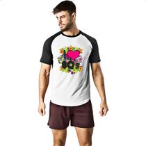 Camiseta Raglan I love anos 80
