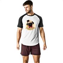 Camiseta Raglan I love pug