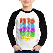 Camiseta Raglan Infantil 1978 Classics Manga Longa - Foca na Moda