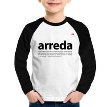 Camiseta Raglan Infantil arreda Manga Longa - Foca na Moda