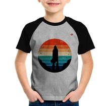 Camiseta Raglan Infantil Astronomia Vintage Sunset - Foca na Moda Camiseta Raglan Infantil Astronomia Vintage Sunset - Foca na Moda