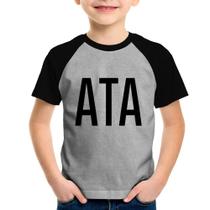 Camiseta Raglan Infantil ATA - Foca na Moda