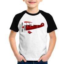 Camiseta Raglan Infantil Avião Biplano - Foca na Moda Camiseta Raglan Infantil Avião Biplano - Foca na Moda