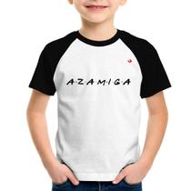 Camiseta Raglan Infantil Azamiga - Foca na Moda Camiseta Raglan Infantil Azamiga - Foca na Moda