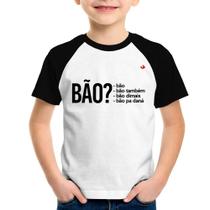 Camiseta Raglan Infantil Bão - Foca na Moda