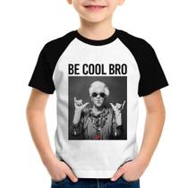 Camiseta Raglan Infantil Be cool bro - Foca na Moda