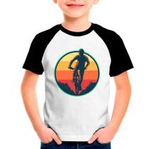 Camiseta Raglan Infantil Bike Bicicleta Ciclismo 01