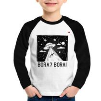 Camiseta Raglan Infantil Bora Bora! Manga Longa - Foca na Moda