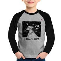 Camiseta Raglan Infantil Bora Bora! Manga Longa - Foca na Moda