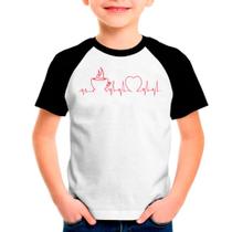 Camiseta Raglan Infantil Branca Quero Café 02