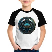 Camiseta Raglan Infantil Câncer Sígno - Foca na Moda