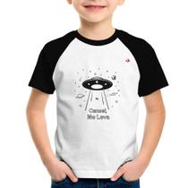 Camiseta Raglan Infantil Cansei, me leva - Foca na Moda