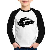 Camiseta Raglan Infantil Carro Stilo Blackmotion Manga Longa - Foca na Moda