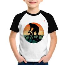 Camiseta Raglan Infantil Ciclismo Vintage Sunset - Foca na Moda Camiseta Raglan Infantil Ciclismo Vintage Sunset - Foca na Moda