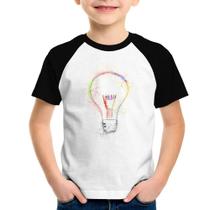 Camiseta Raglan Infantil Creative Bulb - Foca na Moda