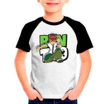 Camiseta Raglan Infantil Desenho Ben10 criança01 - DESIGN CAMISETAS