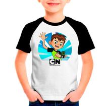 Camiseta Raglan Infantil Desenho Ben10 criança02