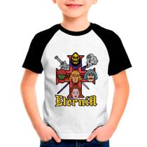 Camiseta Raglan Infantil Desenho He-Man 04