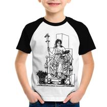Camiseta Raglan Infantil Deusa Ceres - Foca na Moda
