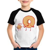 Camiseta Raglan Infantil Donuts - Foca na Moda