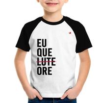 Camiseta Raglan Infantil Eu que ore - Foca na Moda