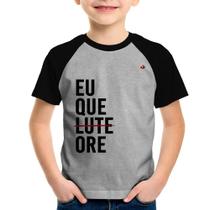 Camiseta Raglan Infantil Eu que ore - Foca na Moda