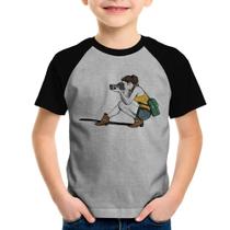 Camiseta Raglan Infantil Fotógrafa Desenho - Foca na Moda