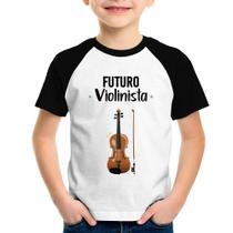 Camiseta Raglan Infantil Futuro Violinista - Foca na Moda Camiseta Raglan Infantil Futuro Violinista - Foca na Moda