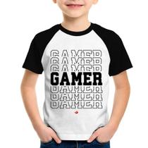 Camiseta Raglan Infantil Gamer - Foca na Moda Camiseta Raglan Infantil Gamer - Foca na Moda