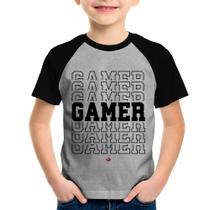 Camiseta Raglan Infantil Gamer - Foca na Moda