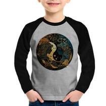 Camiseta Raglan Infantil Gêmeos Sígno Manga Longa - Foca na Moda Camiseta Raglan Infantil Gêmeos Sígno Manga Longa - Foca na Moda