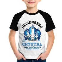 Camiseta Raglan Infantil Heisenberg Crystal - Foca na Moda