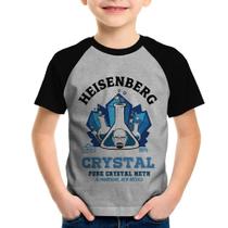 Camiseta Raglan Infantil Heisenberg Crystal - Foca na Moda