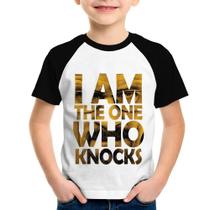 Camiseta Raglan Infantil I Am The One Who Knocks - Foca na Moda