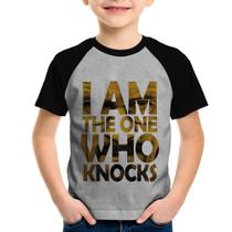 Camiseta Raglan Infantil I Am The One Who Knocks - Foca na Moda