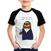 Camiseta Raglan Infantil I have no idea what I am doing - Foca na Moda Camiseta Raglan Infantil I have no idea what I am doing - Foca na Moda