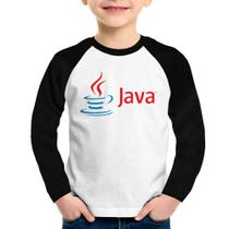 Camiseta Raglan Infantil Java Manga Longa - Foca na Moda