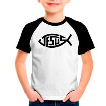 Camiseta Raglan Infantil Jesus Gospel Católica Religioso 13