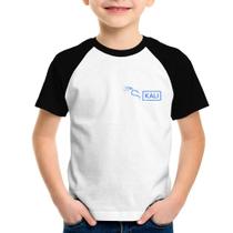 Camiseta Raglan Infantil Kali Linux - Foca na Moda