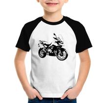 Camiseta Raglan Infantil Moto Tiger 900 GT Art - Foca na Moda