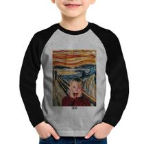 Camiseta Raglan Infantil O grito 2020 Manga Longa - Foca na Moda