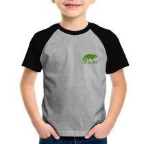 Camiseta Raglan Infantil openSUSE Linux - Foca na Moda Camiseta Raglan Infantil openSUSE Linux - Foca na Moda