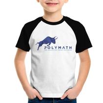 Camiseta Raglan Infantil Polymath The Securities Token Platform - Foca na Moda