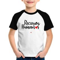 Camiseta Raglan Infantil Recursos Humanos por amor - Foca na Moda Camiseta Raglan Infantil Recursos Humanos por amor - Foca na Moda