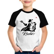 Camiseta Raglan Infantil Rusbé - Foca na Moda Camiseta Raglan Infantil Rusbé - Foca na Moda