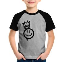 Camiseta Raglan Infantil Smile Kingdom - Foca na Moda