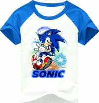 Camiseta Raglan infantil Sonic- Calor