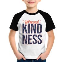 Camiseta Raglan Infantil Spread Kindness - Foca na Moda