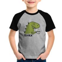 Camiseta Raglan Infantil Tea-Rex - Foca na Moda Camiseta Raglan Infantil Tea-Rex - Foca na Moda