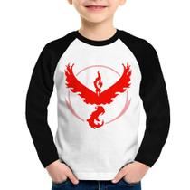 Camiseta Raglan Infantil Team Valor Manga Longa - Foca na Moda